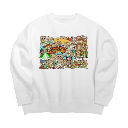 フルオーダーイラスト商品見本 Big Crew Neck Sweatshirt