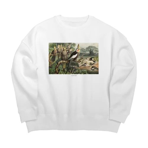 オカメインコ Big Crew Neck Sweatshirt