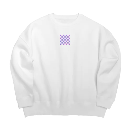 グラデーション一松模様 Big Crew Neck Sweatshirt