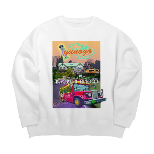 yunogo mango ! Big Crew Neck Sweatshirt