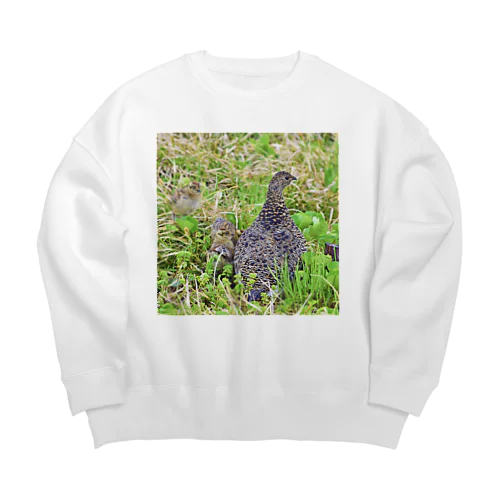 子連れ雷鳥 Big Crew Neck Sweatshirt