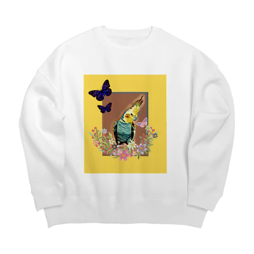 春だね🌸 Big Crew Neck Sweatshirt