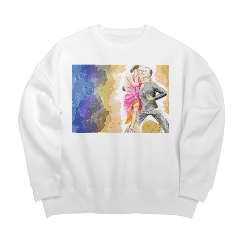 Social Dancer Big Crew Neck Sweatshirt