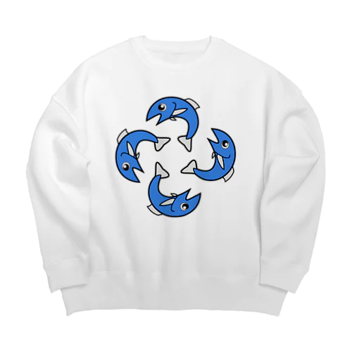 ＦＩＳＨ卍 Big Crew Neck Sweatshirt