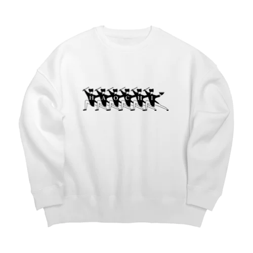 【黒】HAOCHI-KUNG HU GIRL  Big Crew Neck Sweatshirt