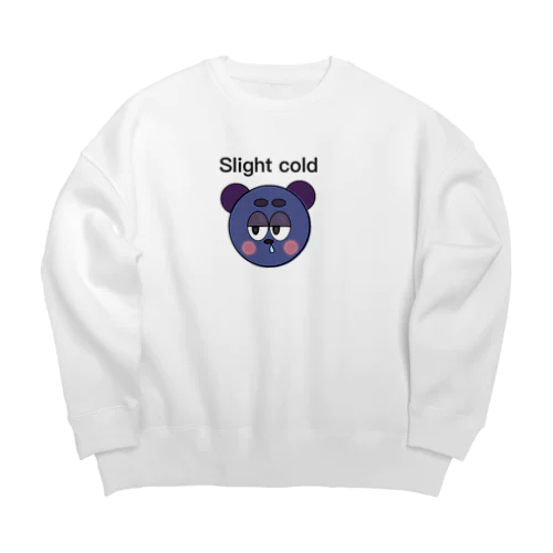 風邪気味ぽんくん Big Crew Neck Sweatshirt