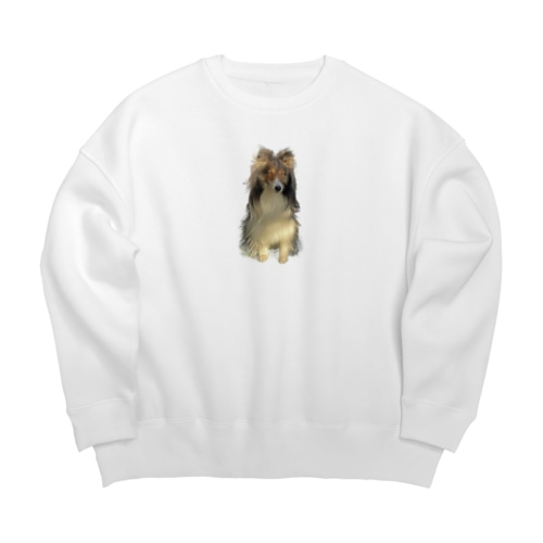 眩しい犬 Big Crew Neck Sweatshirt