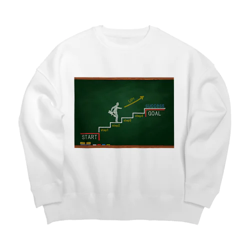 ステップアップ ゴール成功者 Big Crew Neck Sweatshirt