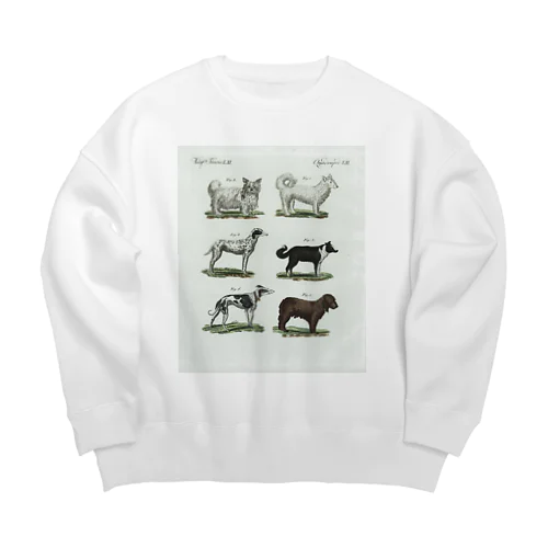 1802年ドイツの犬たち Big Crew Neck Sweatshirt