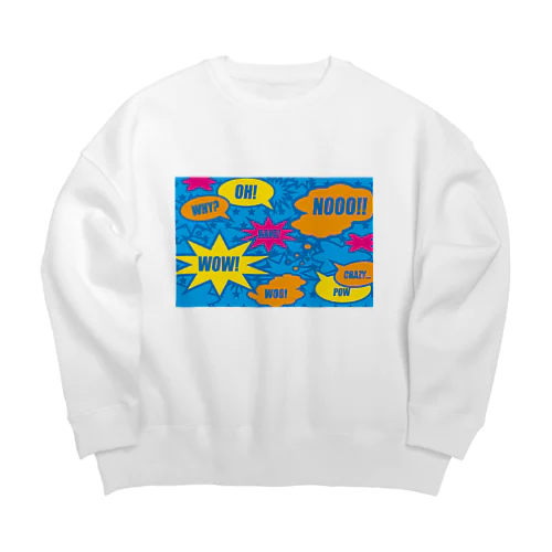 コミックBLUE Big Crew Neck Sweatshirt