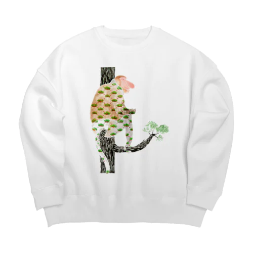 笠松 × テングザル Big Crew Neck Sweatshirt