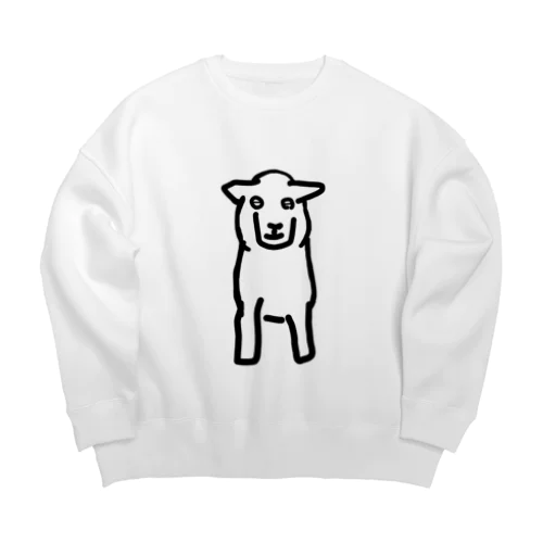 刈られたひつじ Big Crew Neck Sweatshirt