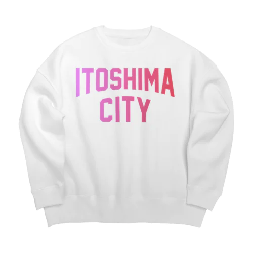 糸島市 ITOSHIMA CITY Big Crew Neck Sweatshirt