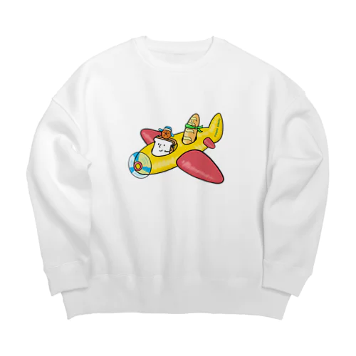 空飛ぶパン Big Crew Neck Sweatshirt