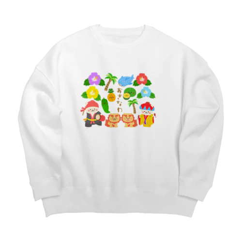 沖縄好きなあなたに Big Crew Neck Sweatshirt