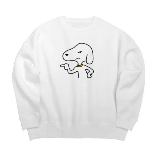 わるいイヌ Big Crew Neck Sweatshirt