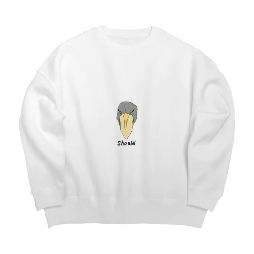 ハシビロコウ Big Crew Neck Sweatshirt