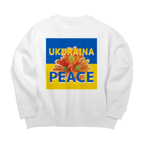 ウクライナの平和を願い Big Crew Neck Sweatshirt