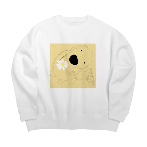 ゴールデンレトリバーのおかか Big Crew Neck Sweatshirt