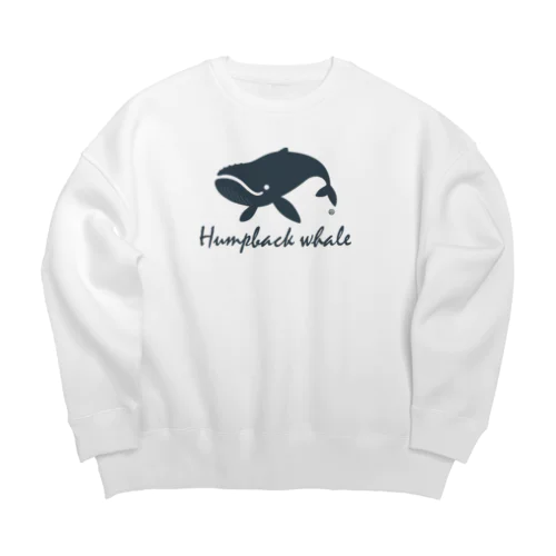 Humpback whale22 ビッグシルエットスウェット