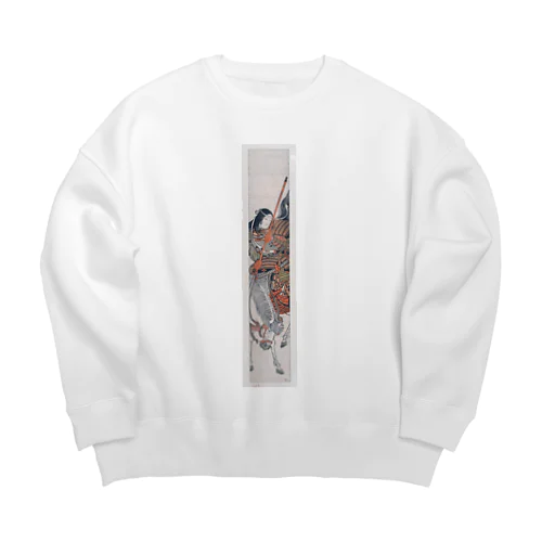 女戦士巴御前（鎧・刀・馬） 北尾重政 Big Crew Neck Sweatshirt