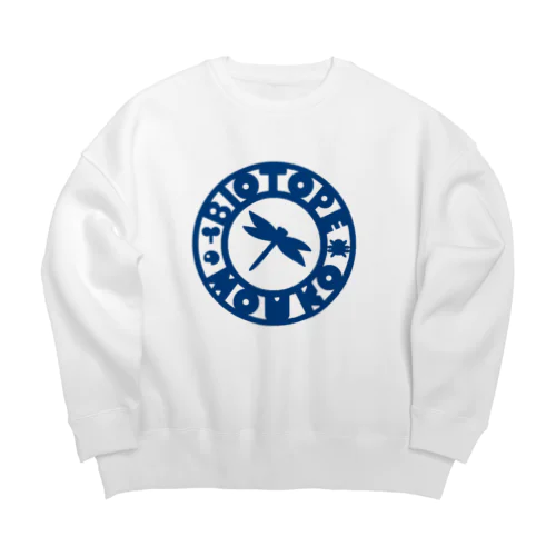 ビオトープ孟子（ロゴ）青緑 Big Crew Neck Sweatshirt