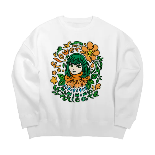 花と緑の使い手 Big Crew Neck Sweatshirt