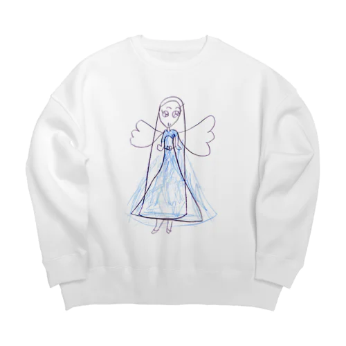 ドレスを着た天使 Big Crew Neck Sweatshirt