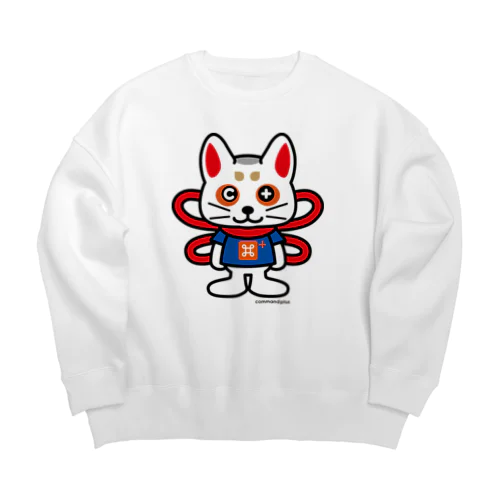 コマ犬のコマプラくん Big Crew Neck Sweatshirt