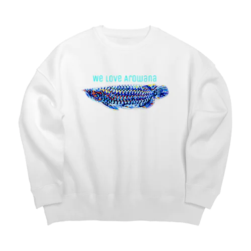 ブルータイプレッドアロワナ　by RA Big Crew Neck Sweatshirt