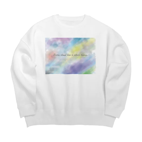 Every cloud has a silver lining. Big Crew Neck Sweatshirt