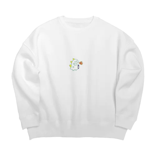 怪獣ぺけぽん。 Big Crew Neck Sweatshirt