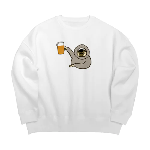 なまけものビール Big Crew Neck Sweatshirt