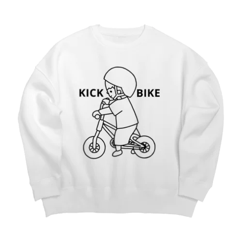 キックバイク練習中 Big Crew Neck Sweatshirt