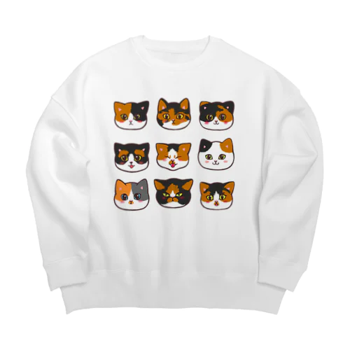 うちのミケちゃん Big Crew Neck Sweatshirt