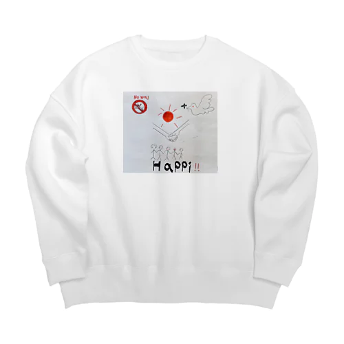 ハッピライフ Big Crew Neck Sweatshirt