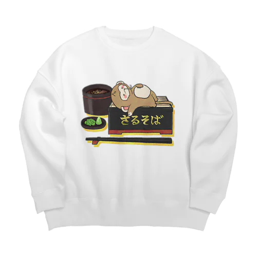 さ(゛)るそば Big Crew Neck Sweatshirt