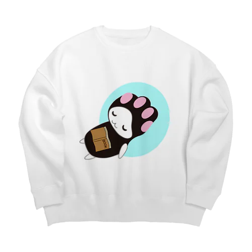 ねこきゅうランチ　ひと休み Big Crew Neck Sweatshirt