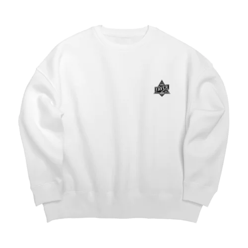 FAVER-onepoint Big Crew Neck Sweatshirt