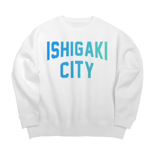 石垣市 ISHIGAKI CITY Big Crew Neck Sweatshirt
