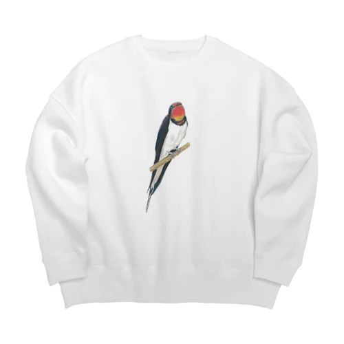 [森図鑑] ツバメ Big Crew Neck Sweatshirt