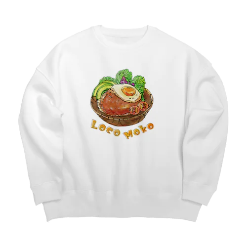 ロコモコ/Loco Moko Big Crew Neck Sweatshirt