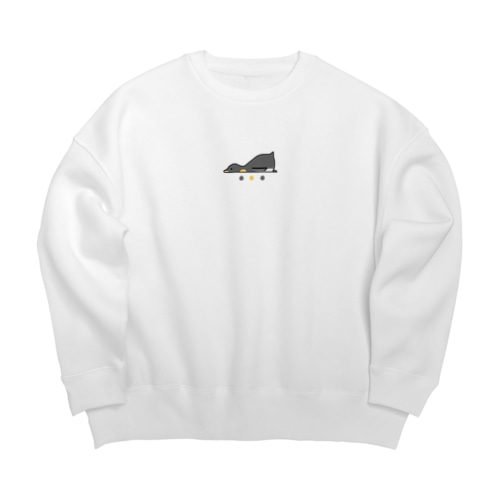 うたたねペンギン(エンペラー) Big Crew Neck Sweatshirt