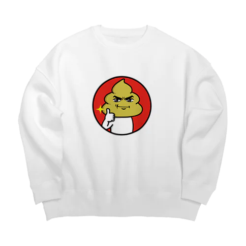 ウンコマン　サムズアップ Big Crew Neck Sweatshirt