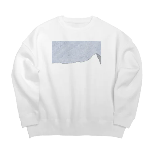 山の絵だよ Big Crew Neck Sweatshirt