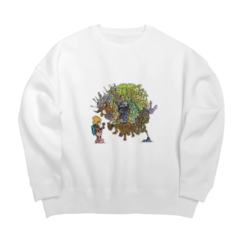 宇宙怪獣との遭遇 Big Crew Neck Sweatshirt