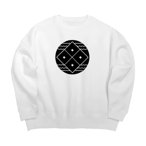 四ツ目屋浪六家紋シリーズ Big Crew Neck Sweatshirt