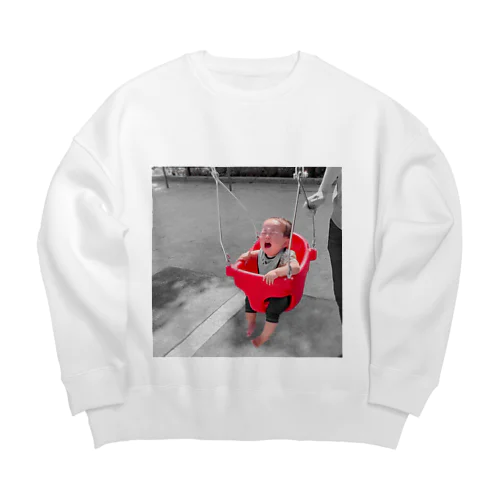 息子号泣 Big Crew Neck Sweatshirt