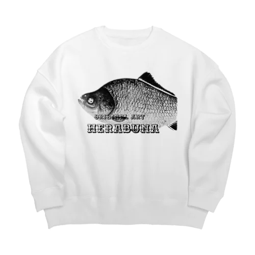 へら鮒アート Big Crew Neck Sweatshirt