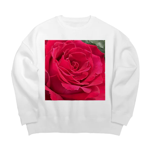 バラ Big Crew Neck Sweatshirt